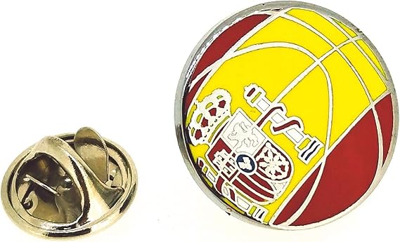 Gemelolandia Pin de solapa Balon Baloncesto Bandera España 18mm ...