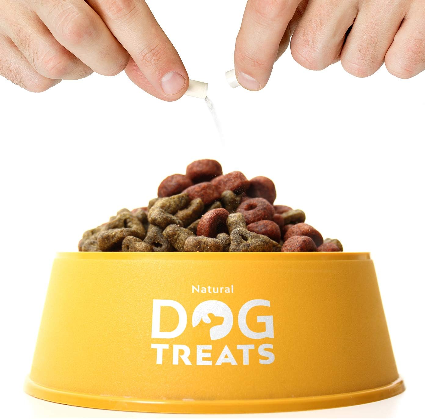 Natural Dog Treats Calmantes para Perros y Gatos, Veterinario Aprobado, Relajante para Estrés, Ansiedad por Separación, Viajes y Ruidos Fuertes, 60 Cápsulas: Amazon.es: Productos para mascotas