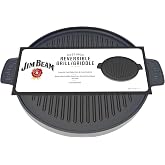 12" Cast Iron Reversible Grill &amp; Griddle, Pre-Seasoned, Double-Sided