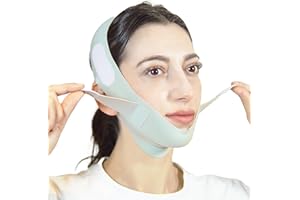 INCANDESCO V Line Lifting Mask Chin Strap for Sleeping, Face Lifting Strap, Chin Strap, Chin Lifting Mask, Jawline Shaper, Jaw Strap, Double Chin Reducer, Face Lift Tape & Snoring Solution (Green)