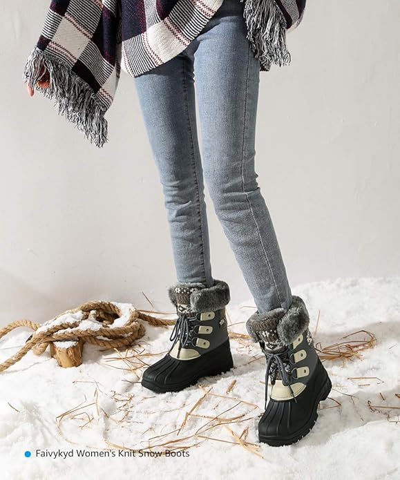 Faivykyd Waterproof Mid Calf Leather Outdoor