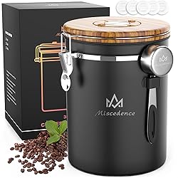 Miscedence 35OZ Coffee Canister for ground coffee
