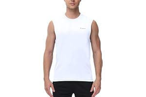 Cakulo Men's Workout Swim Sleeveless Shirts Quick Dry Beach Pool Tech Running Athletic Exercise Muscle Tank Top Big and Tall