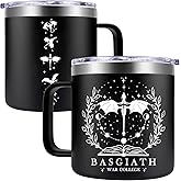 Fufendio Fourth Wing Funny Mug 14oz, Fourth Wing Gift Merch, Inspired Fantasy Book Lover Gifts, 4th Wing Bookish Dragon Merchandise