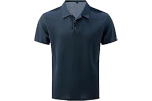 Breeze Polo Shirts for Men,Wearbreeze Shirts for Men,Short Sleeve Stretch Quick Dry Casual Golf Collared Textured Tops