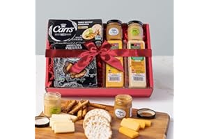 Wisconsin Cheese Company - Specialty Wisconsin Cheese Holiday Gift Box - 100% Wisconsin Cheese, Crackers, Pretzel & Mustard | Perfect for Parties, Charcuterie Boards, and Holiday Gifts