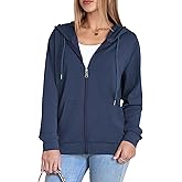 Witsmile Womens Zip Up Hoodies Long Sleeve Hooded Sweatshirts Lightweight Fall Fashion Clothes Casual Trendy Jacket