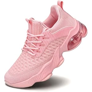 Womens Slip On Walking Shoes Air Running Casual Fashion Tennis Sneakers Comfortable Non Slip Work Athletic Trainers