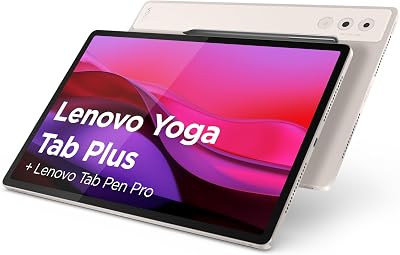 Yoga Tab Tablet | 11.1" 3.2K LTPS Display | 16:10 | Qualcomm Snapdragon 8 Gen 3 | 12GB RAM | 256GB Memoria | Gráficos Qualcomm Adreno 750 | Android 15 | Seashell | INKL Tab Pen Pro