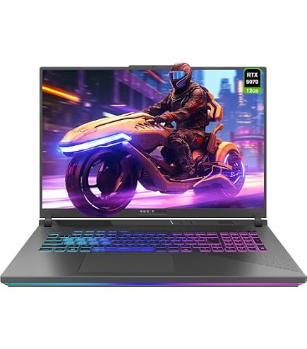 Amazon.com: ASUS ROG Strix G18 Gaming Laptop, AMD Ryzen 9-9955HX