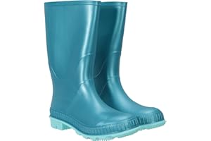 Mountain Warehouse Plain Kids Rain Boots - Easy Clean Wellies, Girls & Boys