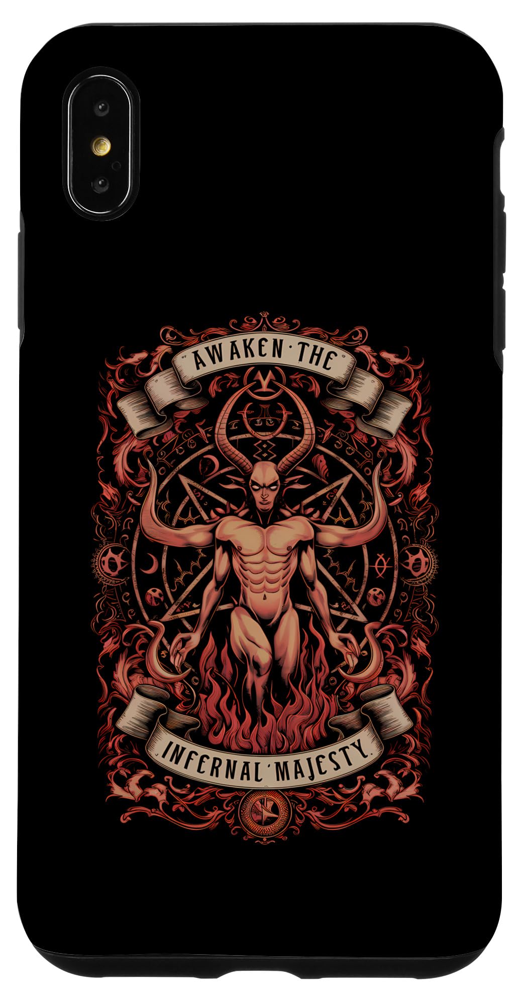 iPhone XS Max Witch Occult Satanist Dark Art 666 Baphomet Church of Satan Case