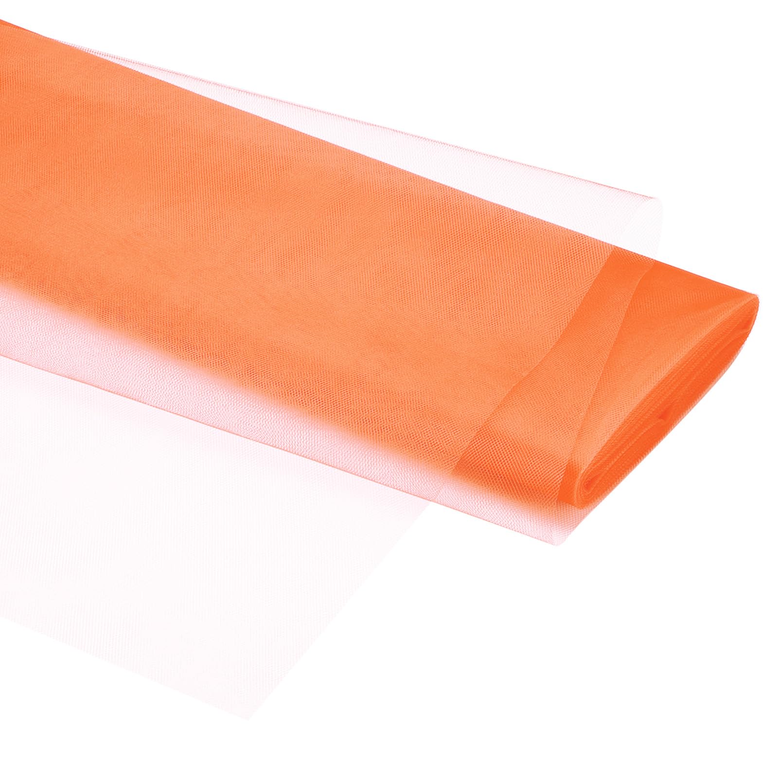 PATIKIL Tulle Fabric Rolls, 54 Inch by 20 Yards Fabric Spool Tulle Ribbon Netting Bolt for DIY Crafts Wedding Party Decorations, Tutu Skirts, Table Skirt, Gift Wrapping, Fluorescent Orange
