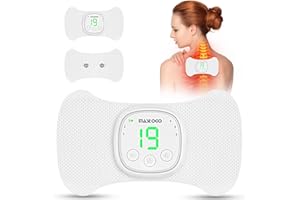 MASTOGO Wireless TENS Unit - 6 Mode 19 Intensity with Screen Display Portable Mini TENS Unit Massager - TENS Unit Muscle Stimulator for Back, Sciatica, Shoulder Pain Relief
