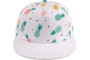 BAVST Kids Boy Girl Baseball Cap Baby Sun Hat Adjustable Toddler Trucker Hats with Flat Brim for Summer Outdoor