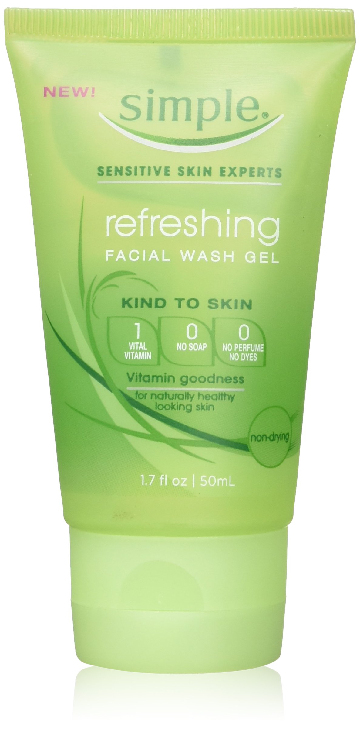 Simple Refreshing Facial Wash Gel 1.7Oz (3 Pack)