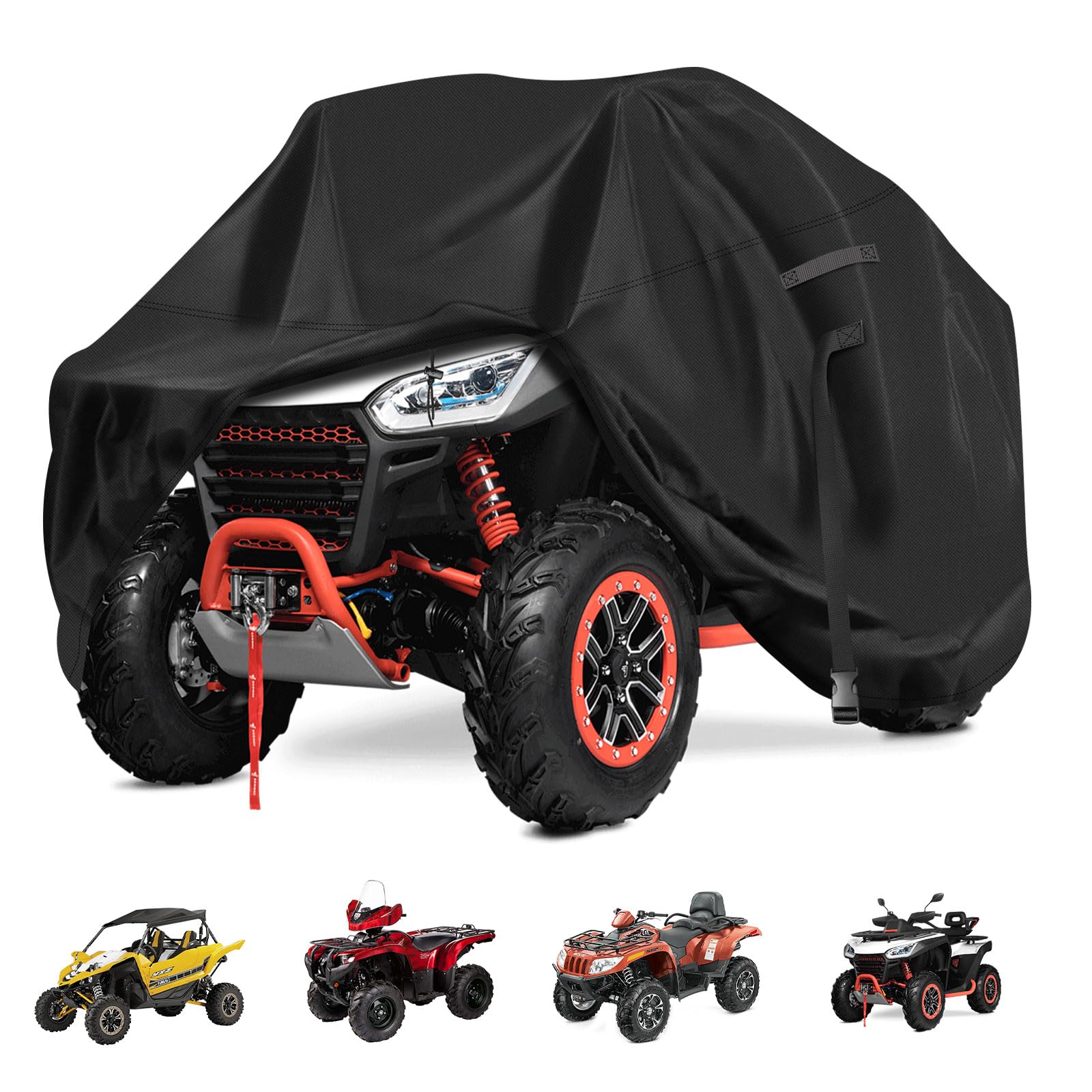 RICHIE Outdoor Car Toys Cover for Kids Electric Vehicle,Kids Ride-On car cover,Universal Fit 132x71x61cm,Water Resistant,Snowproof -Black