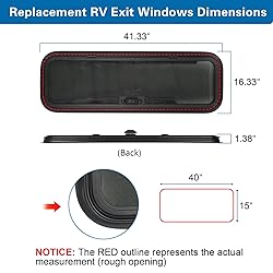 OUTPRIZE NEW Breathable RV Window for Rainy