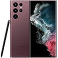 Samsung Galaxy S22 Ultra Unlocked Android Smartphone, 256GB, 8K Camera & Video, Brightest Display Screen, S Pen, Long Battery Life, Fast 4nm Processor, US Version, 2022, Burgundy