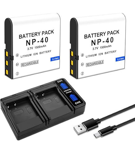Amazon.com : Kastar 1-Pack Battery NP-40 Replacement for Minolta
