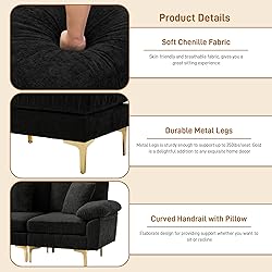 Wrofly U-Shaped Sectional Sofa Couch, 114" Comfy