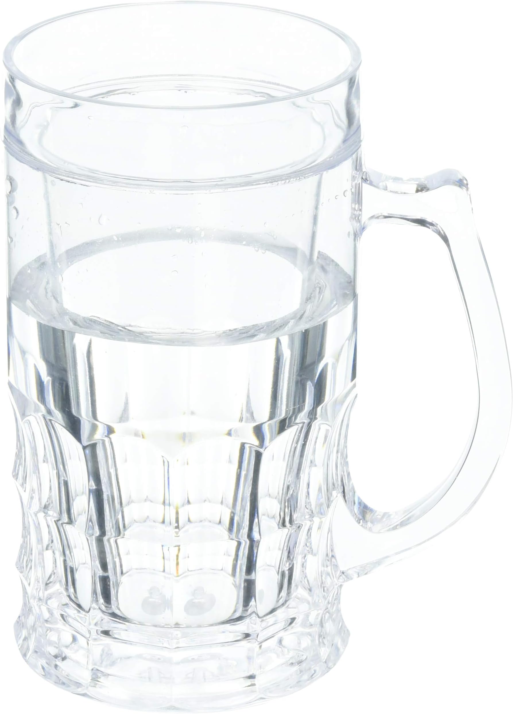 Wyndham House KTBRGLS 16.9oz Beer Mug with Freezing Gel, Set of 1, Clear