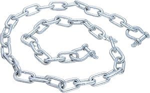 Seachoice Ankerkette 6.35 mm x 1.2 m, Silber, Marine verwenden, 320 kg Tragfähigkeit, verzinkt, Klasse 30