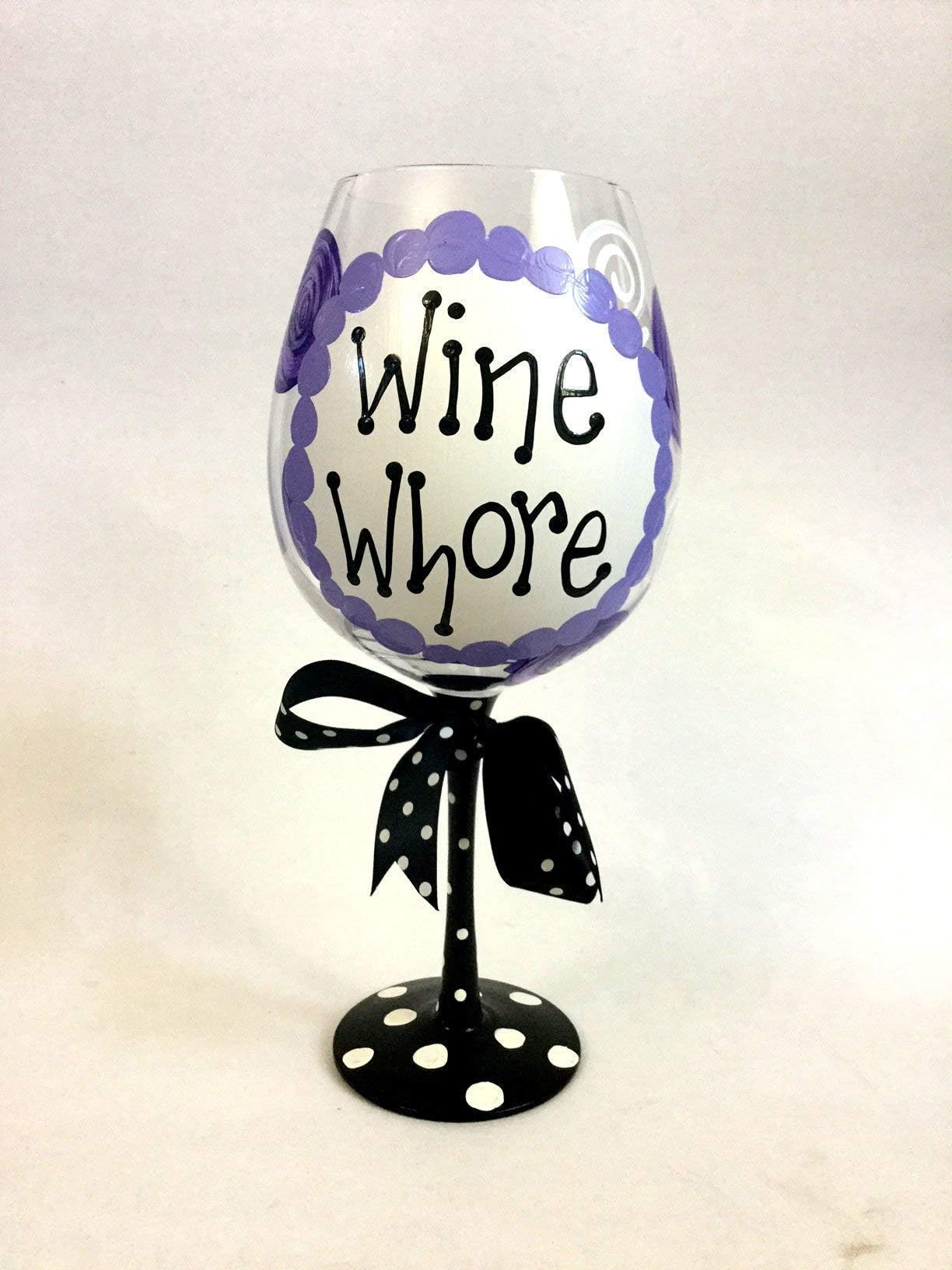 Giant"Wine Whore" Wine Glass-HOLDS ENTIRE BOTTLE OF WINE