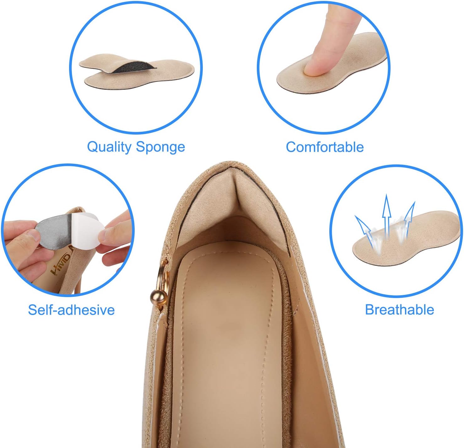 6 Pairs Heel Grips for Men and Women, Self-Adhesive Heel Cushion Inserts Prevent Heel Slipping, Rubbing, Blisters, Foot Pain, and Improve Shoe Fit: Health & Personal Care