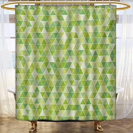 Amazon Com Lacencn Lime Green Shower Curtains 3d Digital Printing