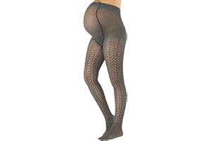 CALZITALY Maternity Tights, Cotton Pregnancy Pantyhose | S, M, L, XL | GREY | MADE IN ITALY |
