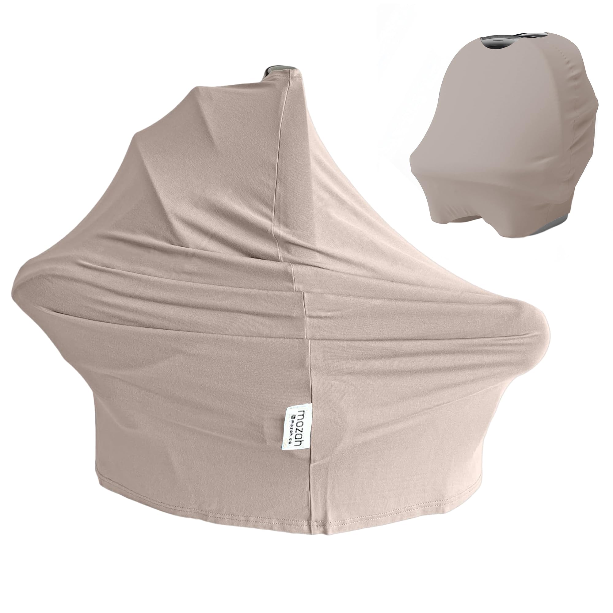 Photo 1 of MOZAH Baby Multi-Use Cover: 9-in-1 Car Seat Covers Canopy Cover, Breathable Breastfeeding Cover, Stroller Cover & More, Boys & Girls Shower Gifts (Warm Taupe)
