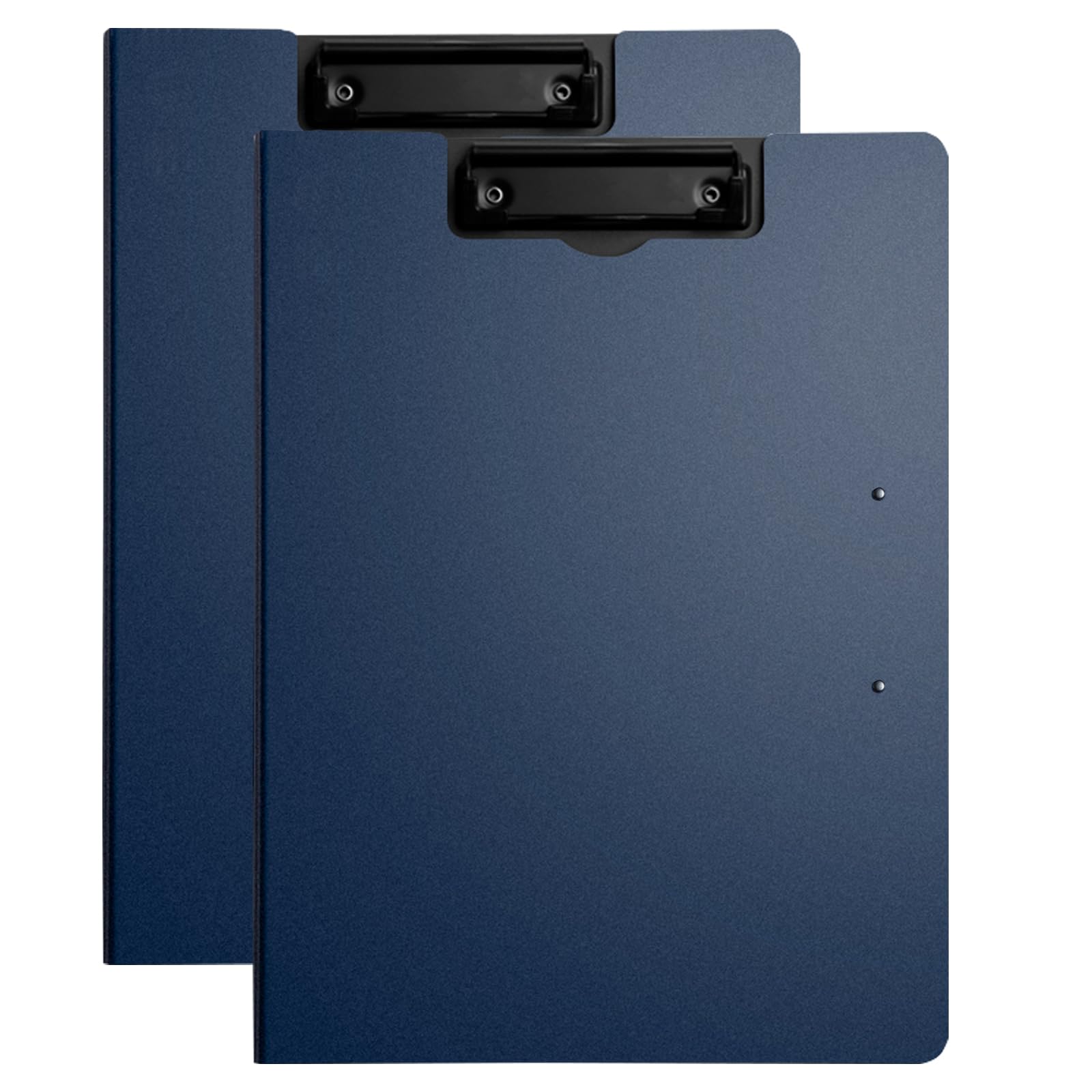 A4 Clipboard with Cover, 2 Pack Clipboards with Double Clips File Document Organiser for Nurses, Business, Office, School