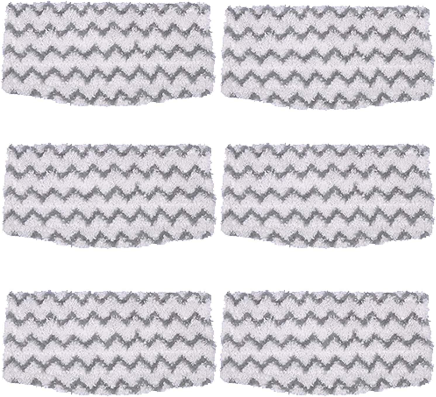Revin-Sky 6 Packs Dirt Grip Microfiber Pads Replacement Cleaning Pad Compatible with Shark Steam Mop S1000 S1000A S1000C S1000WM S1001C Vacuum Cleaners