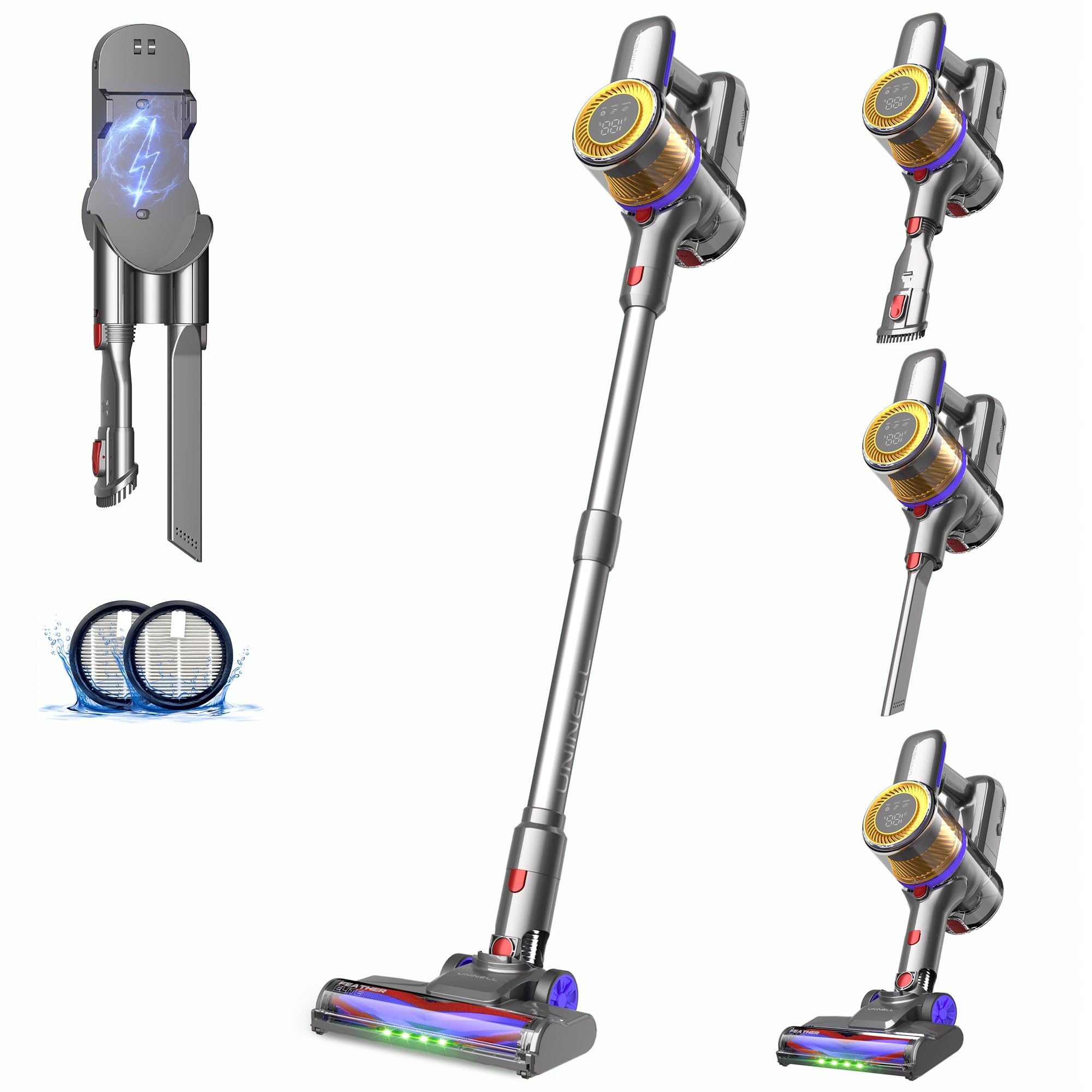 UNINELL HOME UV1 Cordless Vacuum Cleaner 450000Pa (Silver)