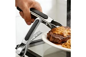 Hot Plate Gripper Anti Scald Plate Gripper Non-Slip Bowl Dish Pan Gripper Tongs for Microwave Oven Steamer Air Fryer Kitchen 