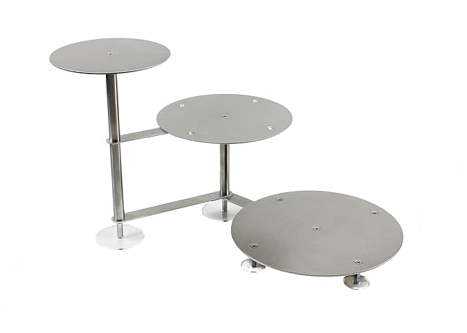 Tortenständer Rund Tortenetagere Aluminium Treppe Ø 20 25 30cm Etagere Hochzeit 3 Etagen