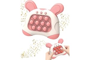 FGGII Fast Push Bubble Game, Quick Push Pop It Game, Quick Push Toy with Lights, Puzzle Games for Kids and Adults (Pink01)