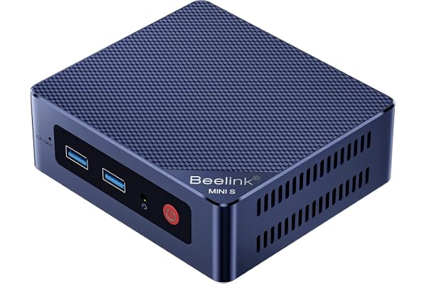 Beelink MINI S12 Pro Mini PC, Intel N100 Processor, 16G DDR4 RAM+500G SSD | Dual Display HDMI 4K UHD, WiFi6+BT5.2+2.5G LAN Micro Computer Support Auto Power On Win11 Home for Office/HTPC/Media Server