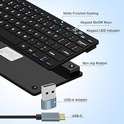 Ultra-Slim 78keys USB-C Mini Wired Keyboard with