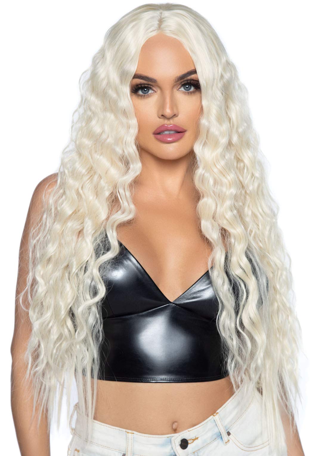 Leg Avenue A2880 22022 Beachy Wave Long Wig Costume, Blonde, One Size