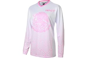 MENUTT Women Mountain Bike Shirts Long Sleeve Mexico MTB Off-Road Motocross Jersey Quick Dry&Moisture-Wicking