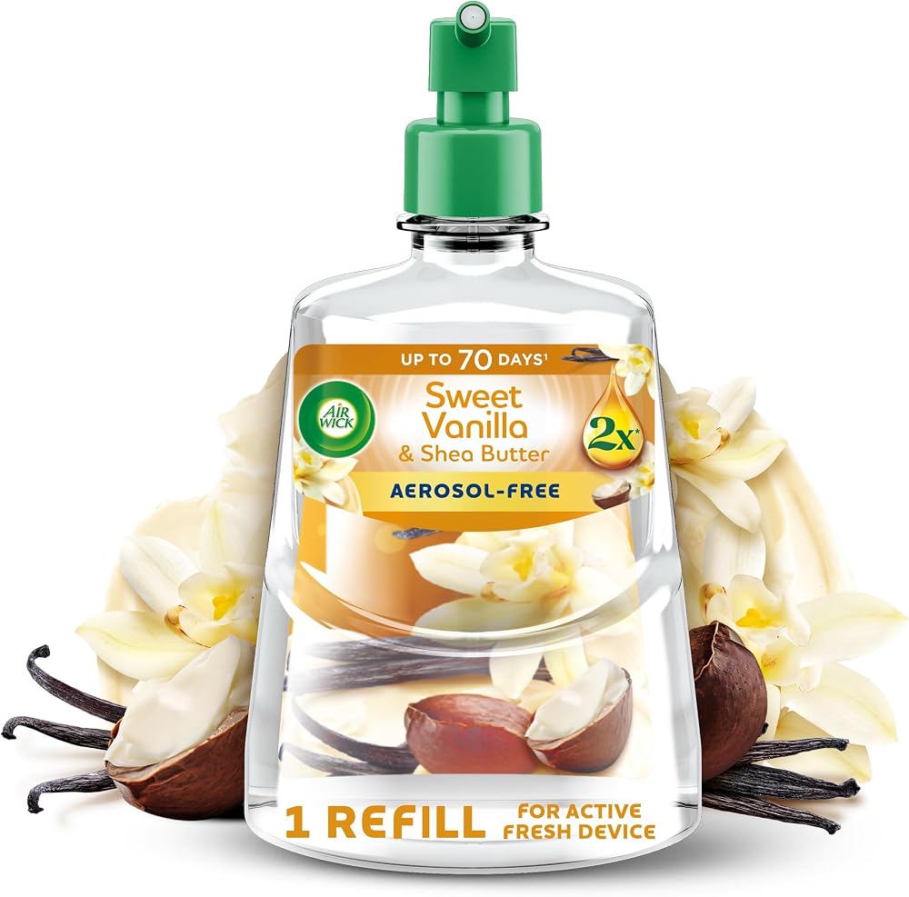 Air Wick 24/7 Active Fresh Sweet Vanilla & Shea Butter 228ml Refill