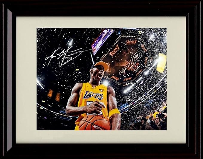 Lebron James Los Angeles Lakers Framed Tribute Canvas Print Signed Great Gift