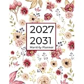 5 Year Monthly Planner 2027-2031: 60 Months Calendar Schedule Organizer | Floral Cover