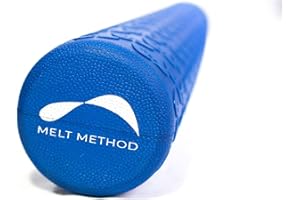 MELT Method 36 Inch Soft Foam Roller for Physical Therapy and Exercise Recovery - FasciaTherapy Technology - Low Density Exercise Foam Roller for Full Body Gentle Compression - Blue