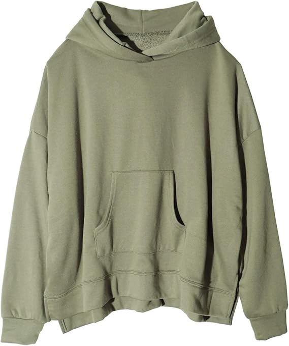 Amazon パーカー レディース ゆったり 無地 かわいい 春 フード付き フード付きパーカー 長袖 薄手 オーバーサイズ ビッグシルエット おしゃれ トップス スウェット トレーナー パーカー 通販