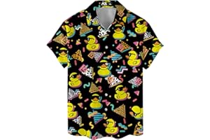 ACEPrints Hawaiian Shirt for Men Casual Button-Down Shirts Mens Hawaiian Shirts Short Sleeve Button Down Shirt Men