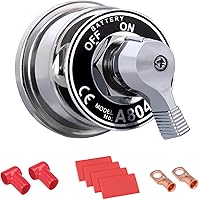 Spurtar Battery Disconnect Switch 12-48V Battery Shut Off Switch 200A High Current Master Battery Power Cut Isolator Kill Swi