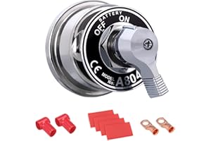 Spurtar Interrupteur de déconnexion de batterie 12-48 V - Interrupteur d'arrêt de batterie 200 A à courant élevé - Isolateur 